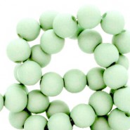 Acrylic beads 4mm Matt Soft mint